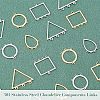 Unicraftale 32Pcs 8 Style 304 Stainless Steel Chandelier Components Links STAS-UN0022-94-4