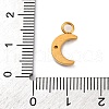 304 Stainless Steel Rhinestone Pendants STAS-M110-20G-4