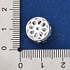 Rack Plating Brass Micro Pave Cubic Zirconia Beads KK-Z082-04S-3