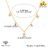 925 Sterling Silver Clear Cubic Zirconia Star Pendant Necklaces KU1161-1-2