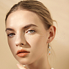 300Pcs 10 Colors Spray Painted Transparent Glass Beads GLAA-HS0001-04-6