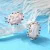 925 Sterling Silver Natural Pearl Stud Earrings EJEW-M078-01P-5