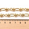 304 Stainless Steel Oval Textured Infinity Link Chain Necklaces for Women Men NJEW-K249-20A-G-5