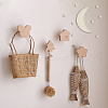 DIY Wood Moon & Star Wall Decoration Painting Kit FIND-WH0117-71-4