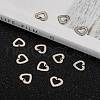 Tarnish Resistant Handmade Gifts Ideas for Valentines Day 201 Stainless Steel Open Heart Pendants STAS-Q057-5