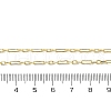 Brass Oval Link Chain Necklaces NJEW-A042-08G-3