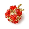 Christmas Seed Beads Beaded Charms PALLOY-MZ00299-01-3