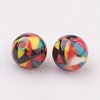 Spray Painted Resin Beads GLAA-F049-A03-2