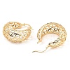 Brass Thick Hoop Earrings EJEW-I289-07KCG-2