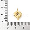Brass Micro Pave Cubic Zirconia Connector Charms KK-U053-08G-3