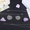 Globleland 10Pcs 5 Styles Stainless Steel Chain Necklaces for Women & Man NJEW-GL0001-03-5
