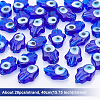  Handmade Evil Eye Lampwork Beads Strands LAMP-NB0001-47C-4