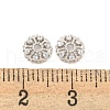 925 Sterling Silver Micro Pave Cubic Zirconia Bead Cone STER-U002-13P-3