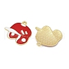 Alloy Enamel Pendants ENAM-V001-01F-G-2