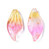 Two Tone Frosted Transparent Spray Painted Glass Pendants GGLA-S054-016H-03-3