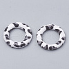 Cloth Fabric Covered Linking Rings X-WOVE-N009-06E-1