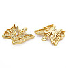 Brass Micro Pave Cubic Zirconia Pendants KK-Q252-065B-NF-2