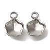 304 Stainless Steel Pendant Cabochon Settings STAS-I310-30P-1