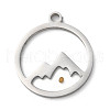 Non-Tarnish 201 Stainless Steel Pendants STAS-D041-17P-1