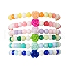 Acrylic Beaded Bracelets BJEW-JB11701-3