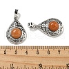 Natural Red Aventurine Pendants G-Q158-05P-26-3