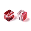 Baking Paint Transparent Glass Beads DGLA-N005-01A-09-3