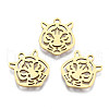 Ion Plating(IP) 201 Stainless Steel Pendants STAS-T044-282G-1