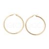 Ring 304 Stainless Steel Hoop Earrings for Women Men EJEW-B049-01H-G-1