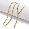 Ion Plating(IP) 304 Stainless Steel Wheat Chain Necklaces NJEW-R266-02G-2