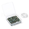 100Pcs 8mm Natural Moss Agate Round Beads DIY-LS0002-07-7