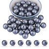 50Pcs Silicone Beads Round Rubber Beads 15MM Loose Spacer Beads for DIY Supplies Jewelry Keychain Making JX474A-1