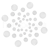 SUNNYCLUE 50Pcs 5 Style 304 Stainless Steel Stamping Blank Tag Pendants STAS-SC0002-99-1