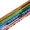15 Strands 15 Colors Transparent Gradient Color Glass Beads Strands GLAA-TA0001-80-11