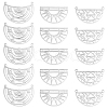 DICOSMETIC 18Pcs 3 Style 201 Stainless Steel Pendants STAS-DC0006-36-1