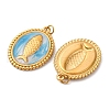 304 Stainless Steel Enamel Pendants STAS-U061-33G-A01-2