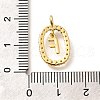 Brass Micro Pave Cubic Zirconia Pendants ZIRC-P123-01G-F01-3