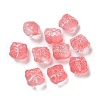 Baking Painted Transparent Glass Beads GLAA-C035-01H-1