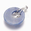 Natural Blue Spot Jasper Pendants G-F573-C18-4