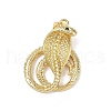 Brass Micro Pave Cubic Zirconia Pendants KK-R230-04G-1