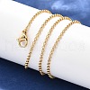 Brass Chain Necklaces MAK-L009-10G-2