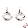 925 Sterling Silver Spring Ring Clasps STER-A007-24C-4