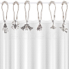 BENECREAT 1 Set Iron Shower Curtain Rings HJEW-BC0001-39-4