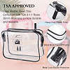 Gorgecraft 5Pcs 5 Colors Transparent PVC Plastic Cosmetic Bags ABAG-GF0001-32-6