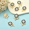 8Pcs Alloy Enamel Pendants ENAM-YW0002-31A-6