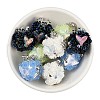 Handmade Polymer Clay Rhinestone Tassel Dangle Beads CLAY-H003-01M-3