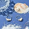 Natural Sea Shell Finger Rings RJEW-TA00173-2