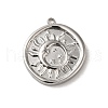 Non-Tarnish 304 Stainless Steel Pendants STAS-L022-309P-1