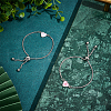 Unicraftale DIY Blank Heart Link Bracelet Making Kit DIY-UN0005-29-2