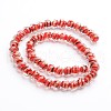 Handmade Gold Sand Lampwork Rondelle Beads Strands LAMP-I010-A-03-2