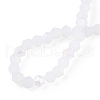Imitation Jade Bicone Frosted Glass Bead Strands EGLA-A039-J2mm-MB06-4